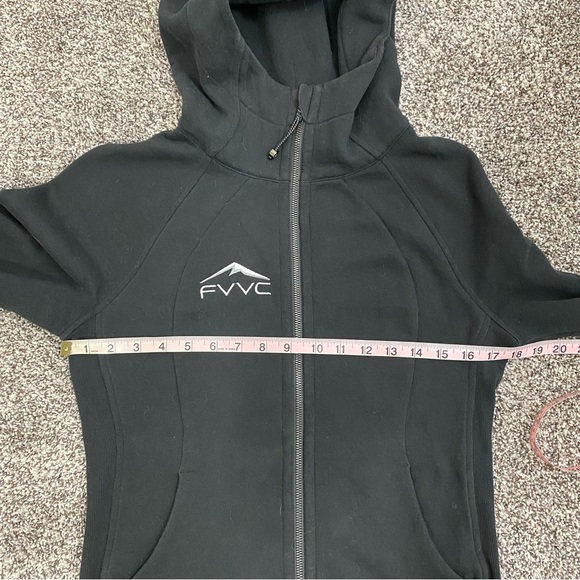 ✨Lululemon Scuba Hoodie‎ Black Light Cotton Fleece Size 6 with Company Logo - Picture 6 of 7